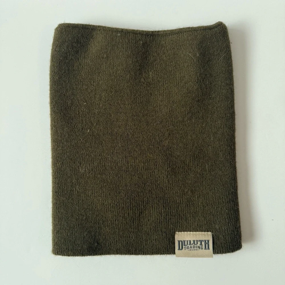 NWT Duluth Trading Cold Weather Green Neck Scarf &Winter Snow Gaiter Made in USA
